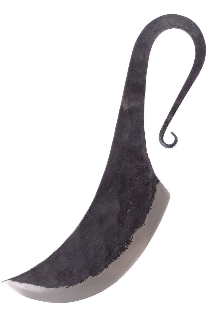 Hand-forged knife, semi-sharp
