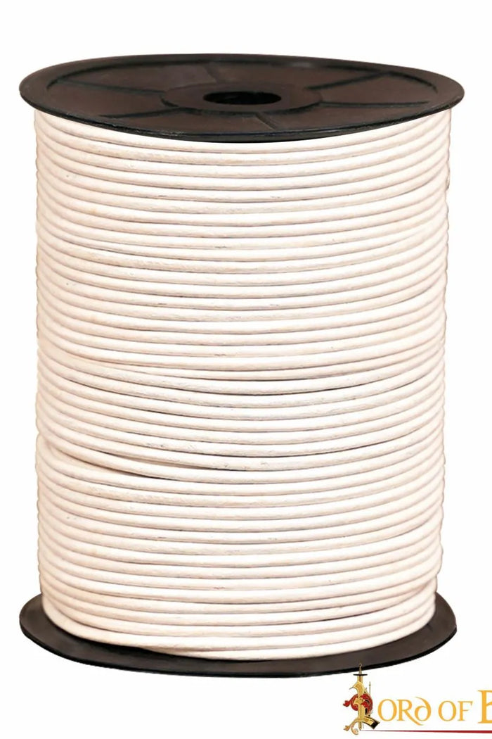 White leather lace, 100 metres