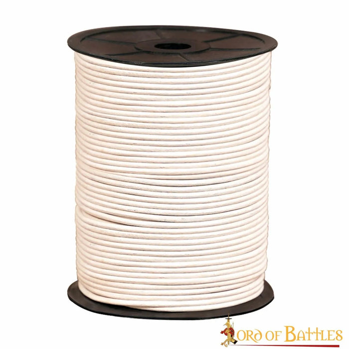 White leather lace, 100 metres
