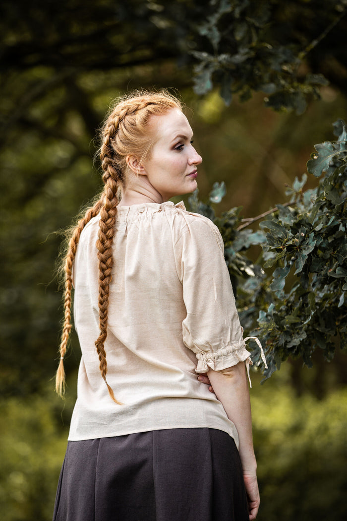 Baroque blouse Rosamund, natural