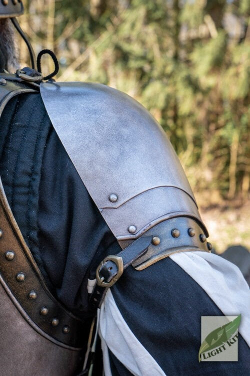 LARP medieval knight spaulders