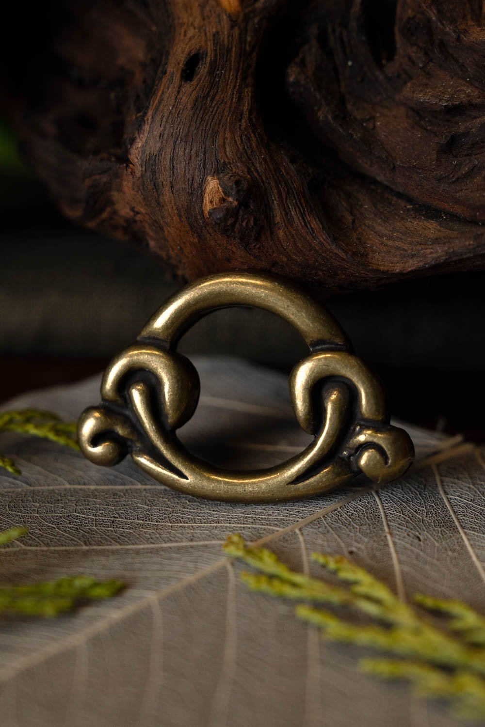 Birka ring for seax scabbard