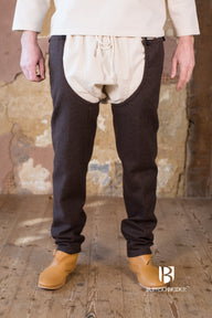 Chausses Bernolf (1300-1500), wool blend, brown