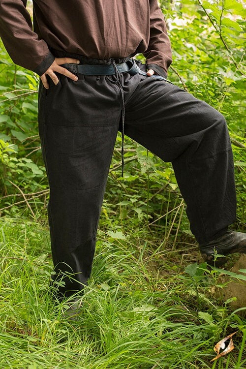 Basic kids trousers, black XXS