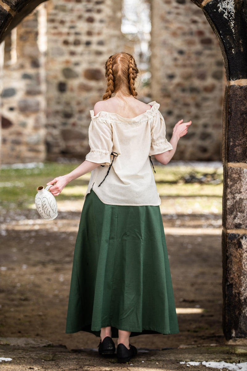 Średniowieczna spódnica Konstanze, zielona