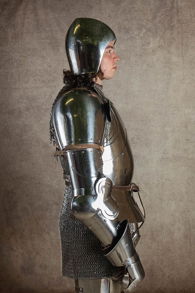 14. århundredes bascinet, 1,6 mm