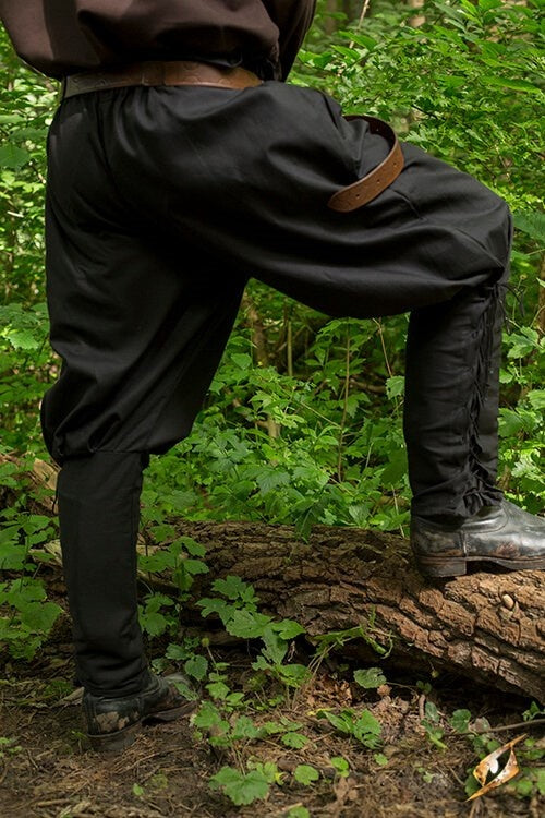 Viking trousers Rollo, black