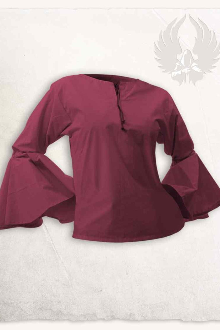 Pirate Blouse Felice, burgundy red