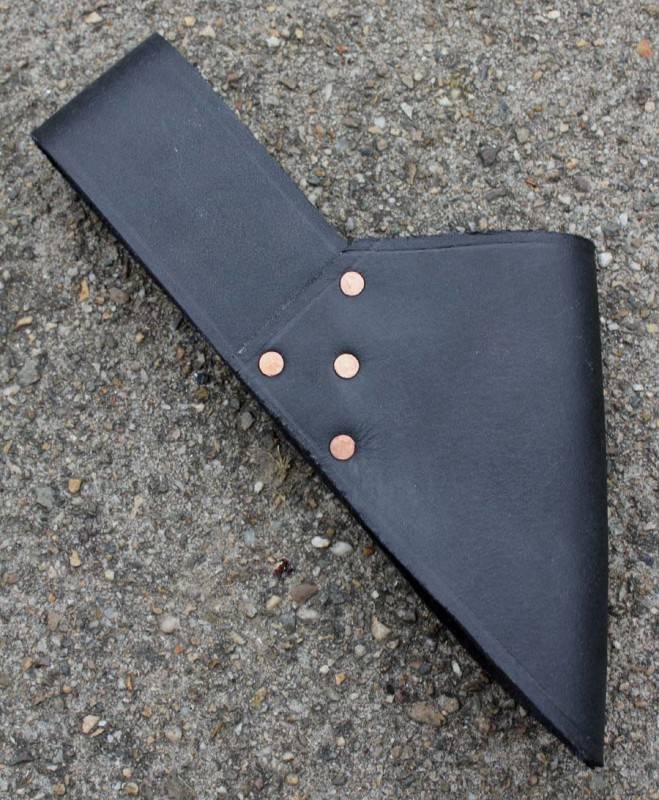 Leather sword holder for belt