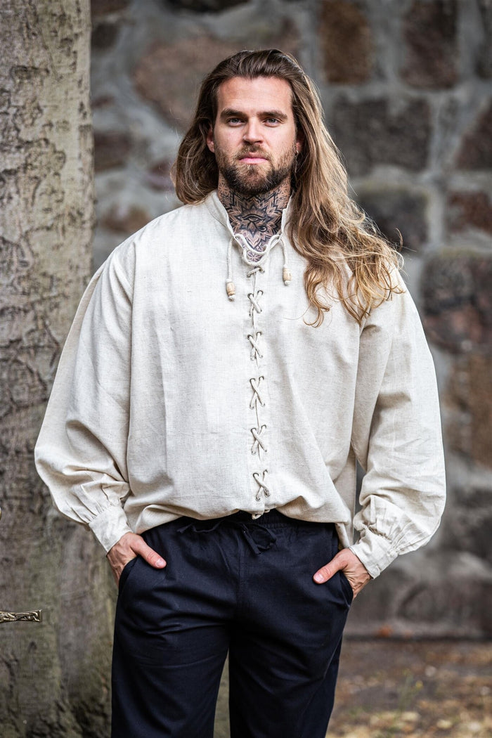 Medieval shirt Dagwin, cream