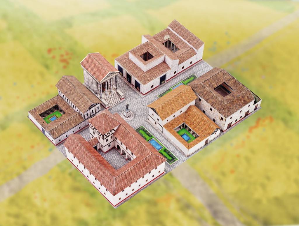 Model building kit Roman city
