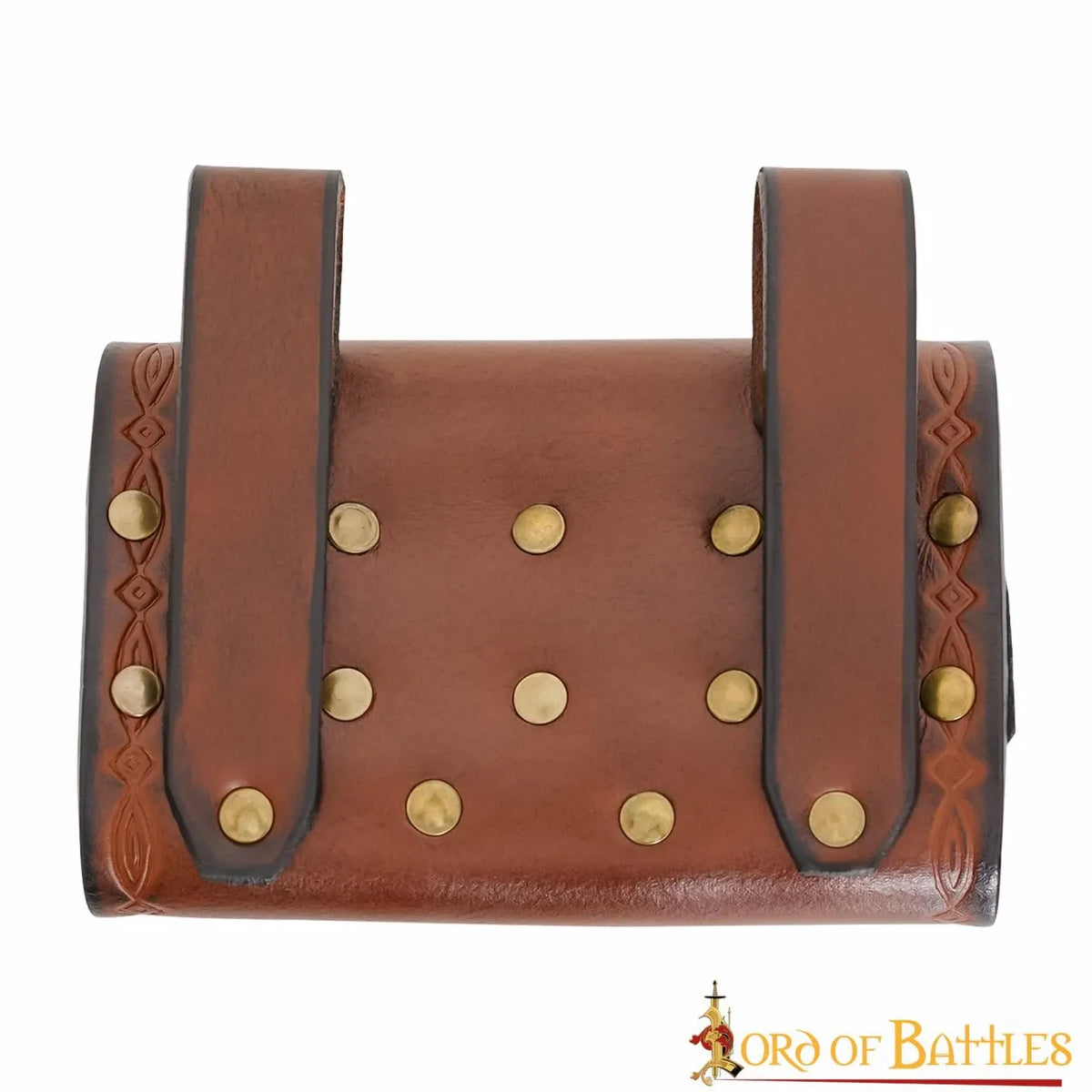 Magic potion bag with 4 bottles, brown