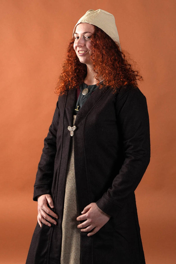 Birka cloak Aslaug, wool blend, brown