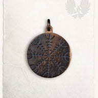 Viking pendant Ægishjálmur, bronze