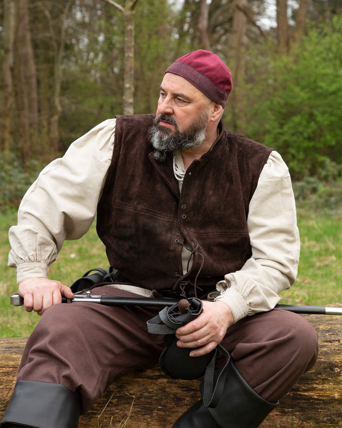 Viking hat Ivar, burgundy red
