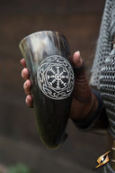 Viking drinking horn Aegisjalmur, dark, 500-650 ml