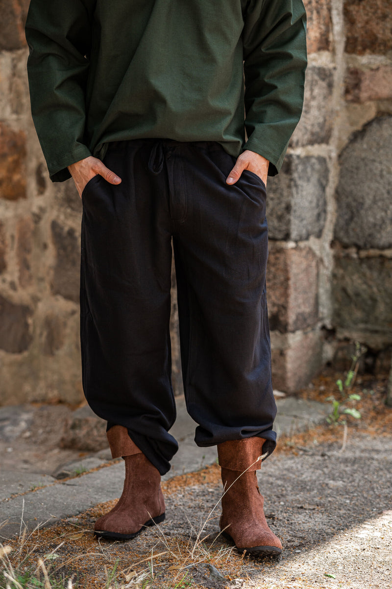 Pantalón con botones, negro