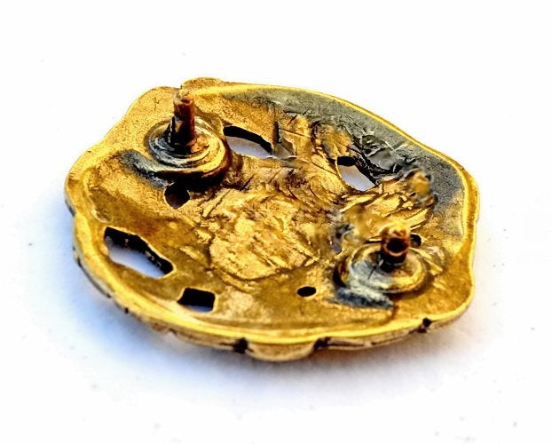 Viking fitting Midgard snake, brass