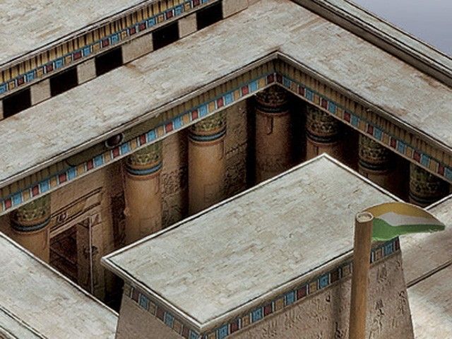 Model building kit Egyptian temple 1550 - 1070 BC.