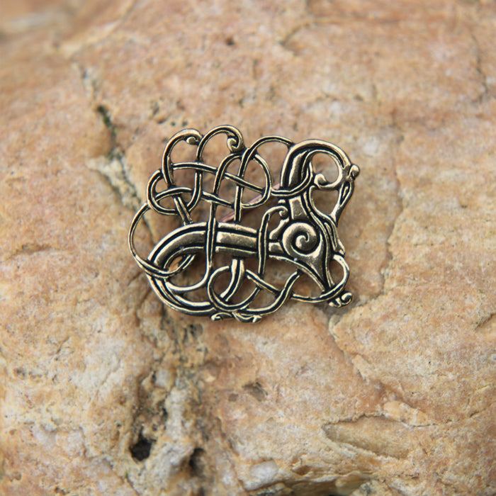 Viking brooch Lindholm Høje, bronze