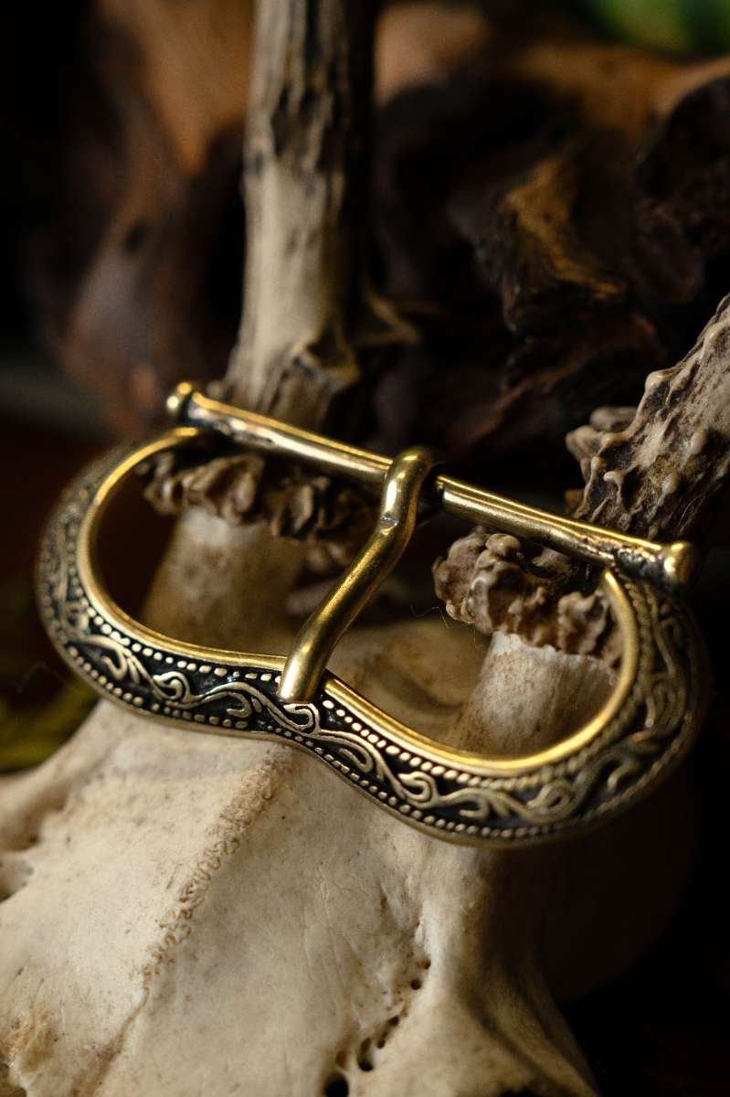 Renesansowa klamra deluxe, w kolorze brązu