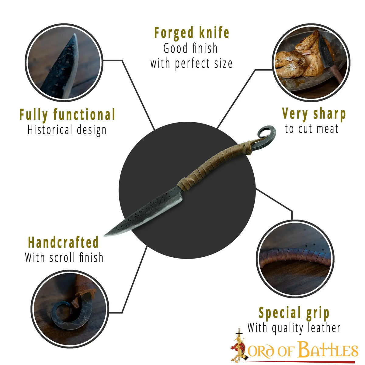 Handmade Historical Kitchen Knife