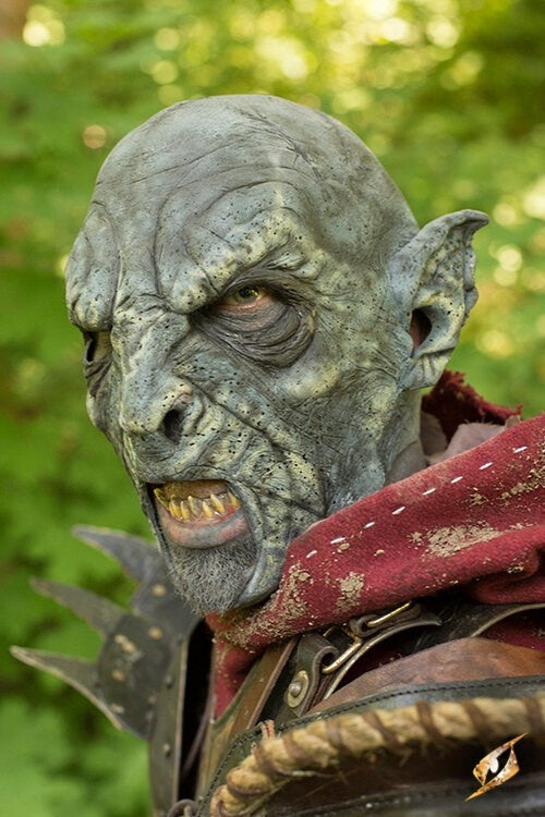 Orc mask blue