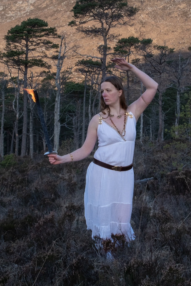 Goddess Dress Athena, white
