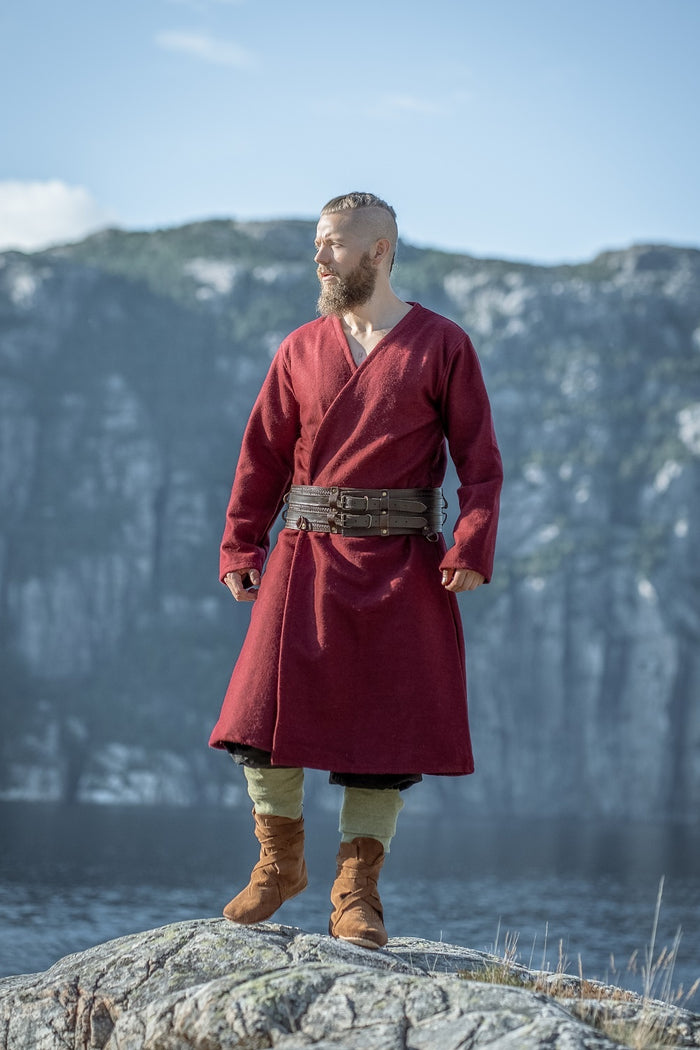 Kaftan Gustav, red, wool blend