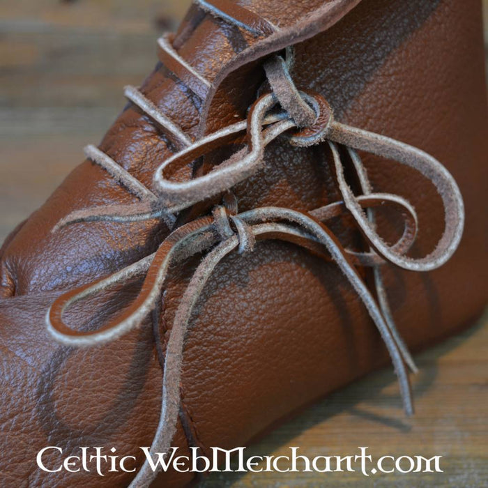 Ankle boots, 1300–1600, brown