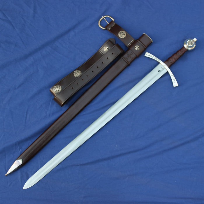 Medieval templar sword Bohemond II, semi-sharp