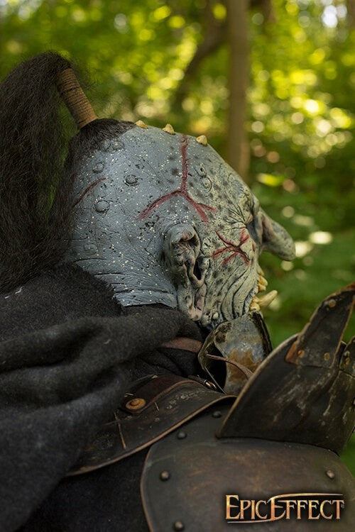 Troll mask with hair