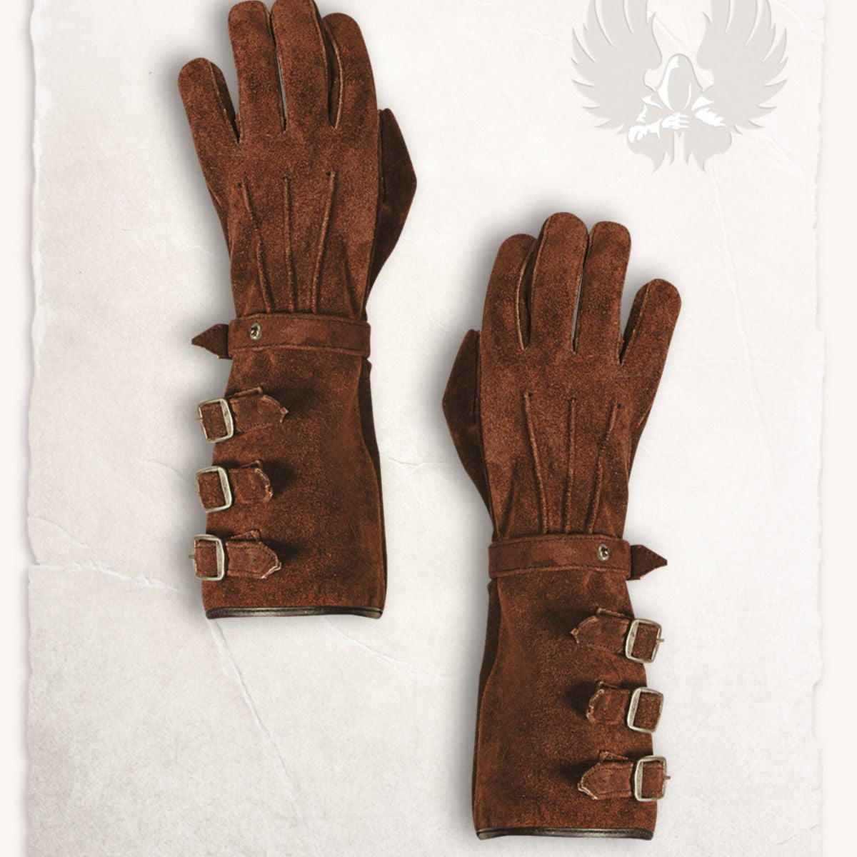 Leather gloves Kandor, light brown