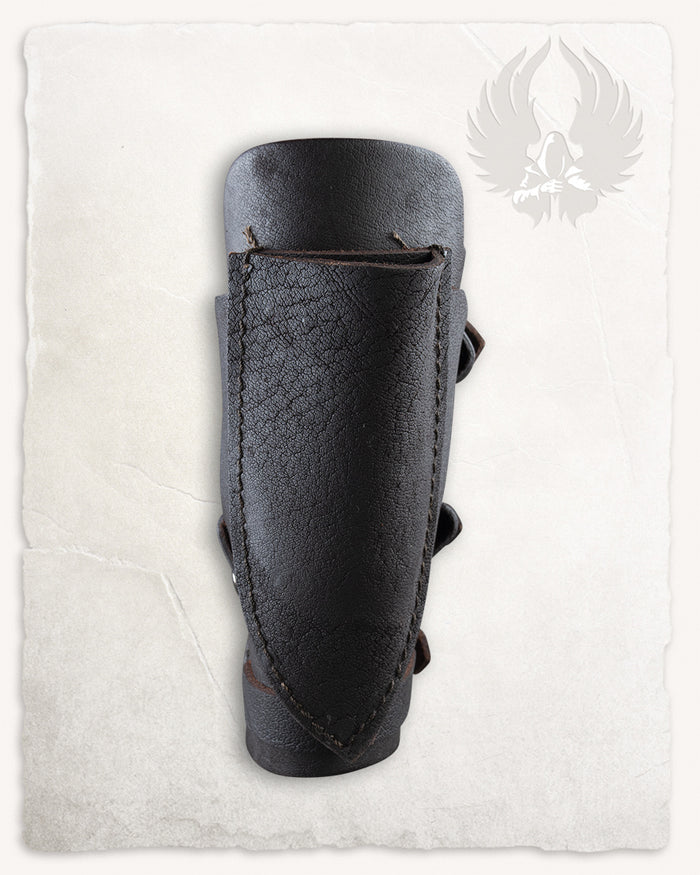 Bracer Geralt for throwing knives, forearm guard, black, left