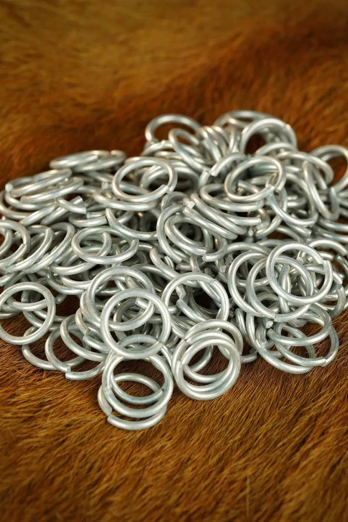 1kg chainmail rings, galvanised, butted 10 mm