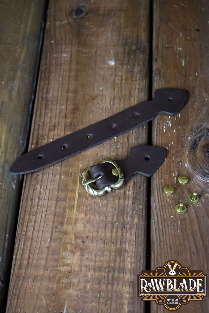 Strip with buckle - Brown and Golden