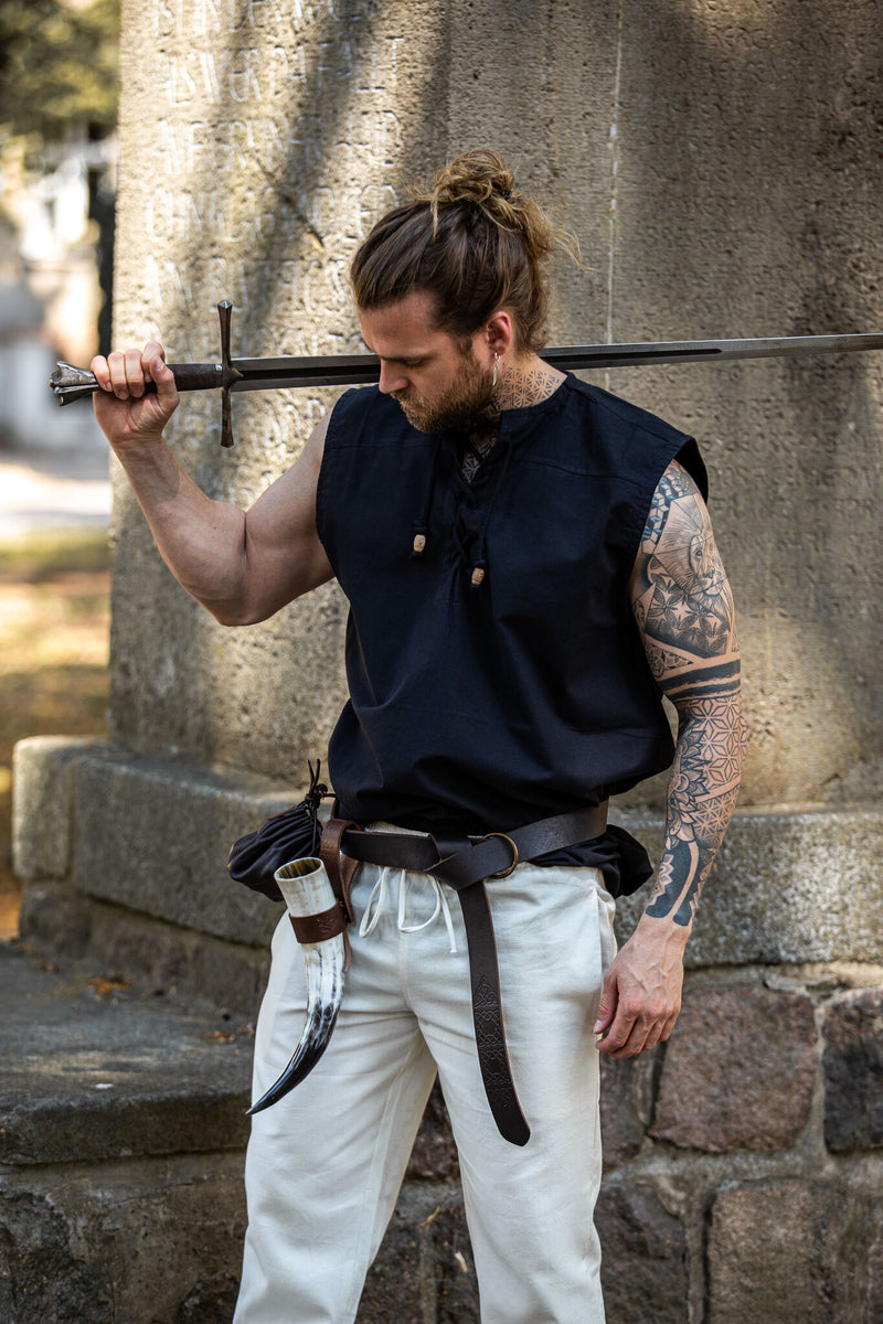 Camisa pirata Jean, negra