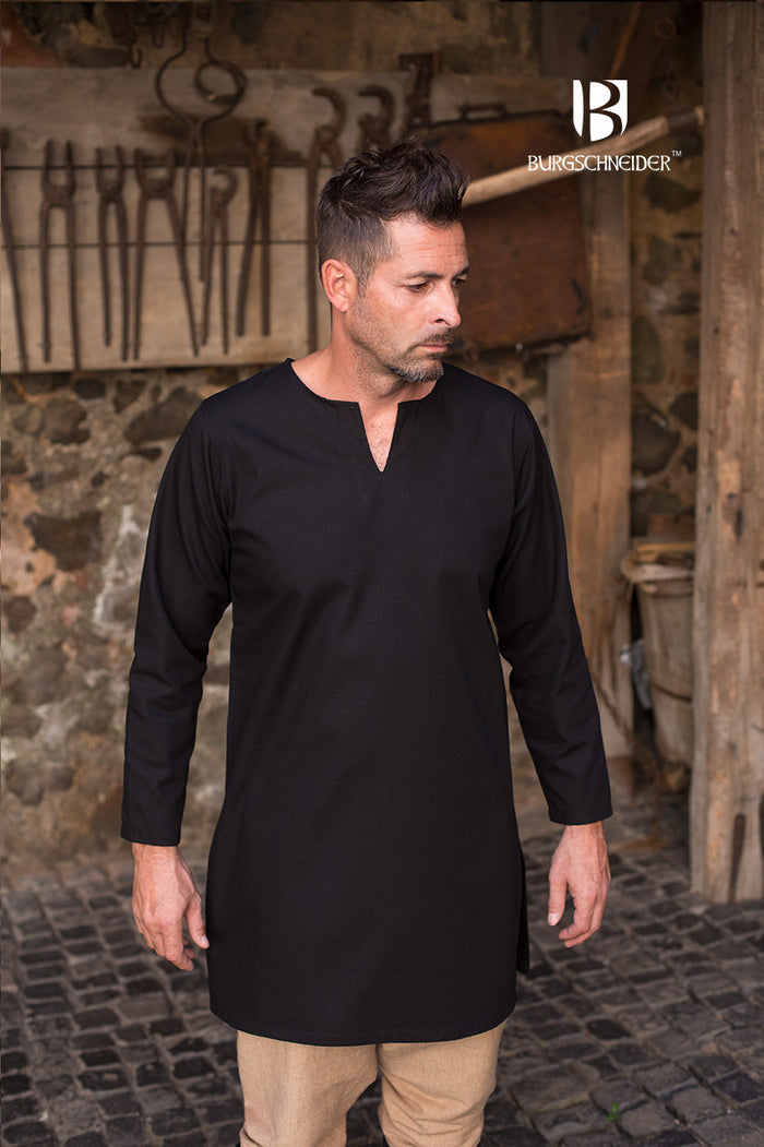 Medieval tunic Leif, black