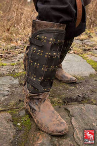 Pair of greaves Fighter, black