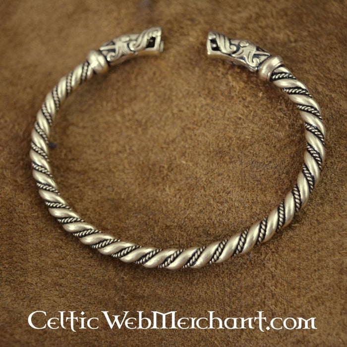Gotland bracelet Viking, brass colour