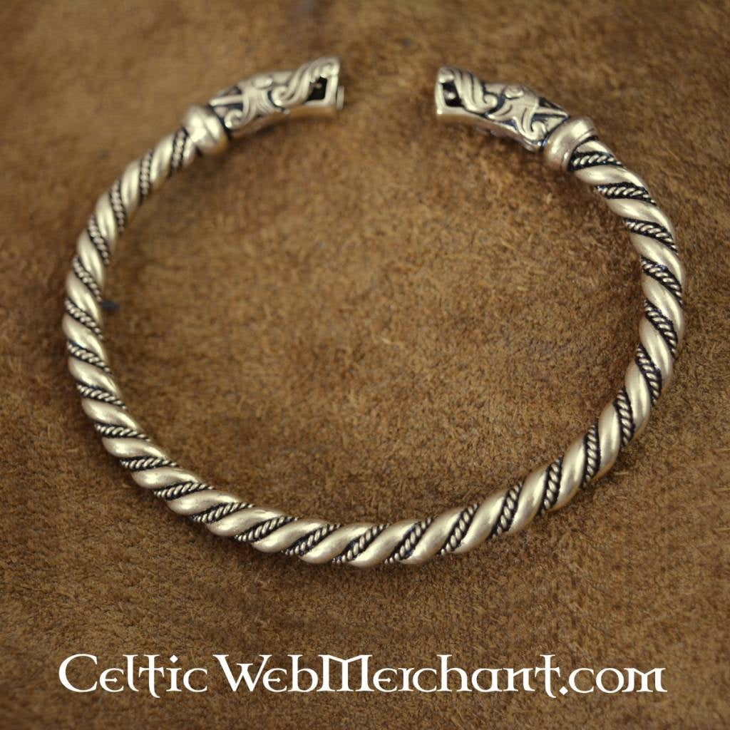 Gotland bracelet Viking, brass colour