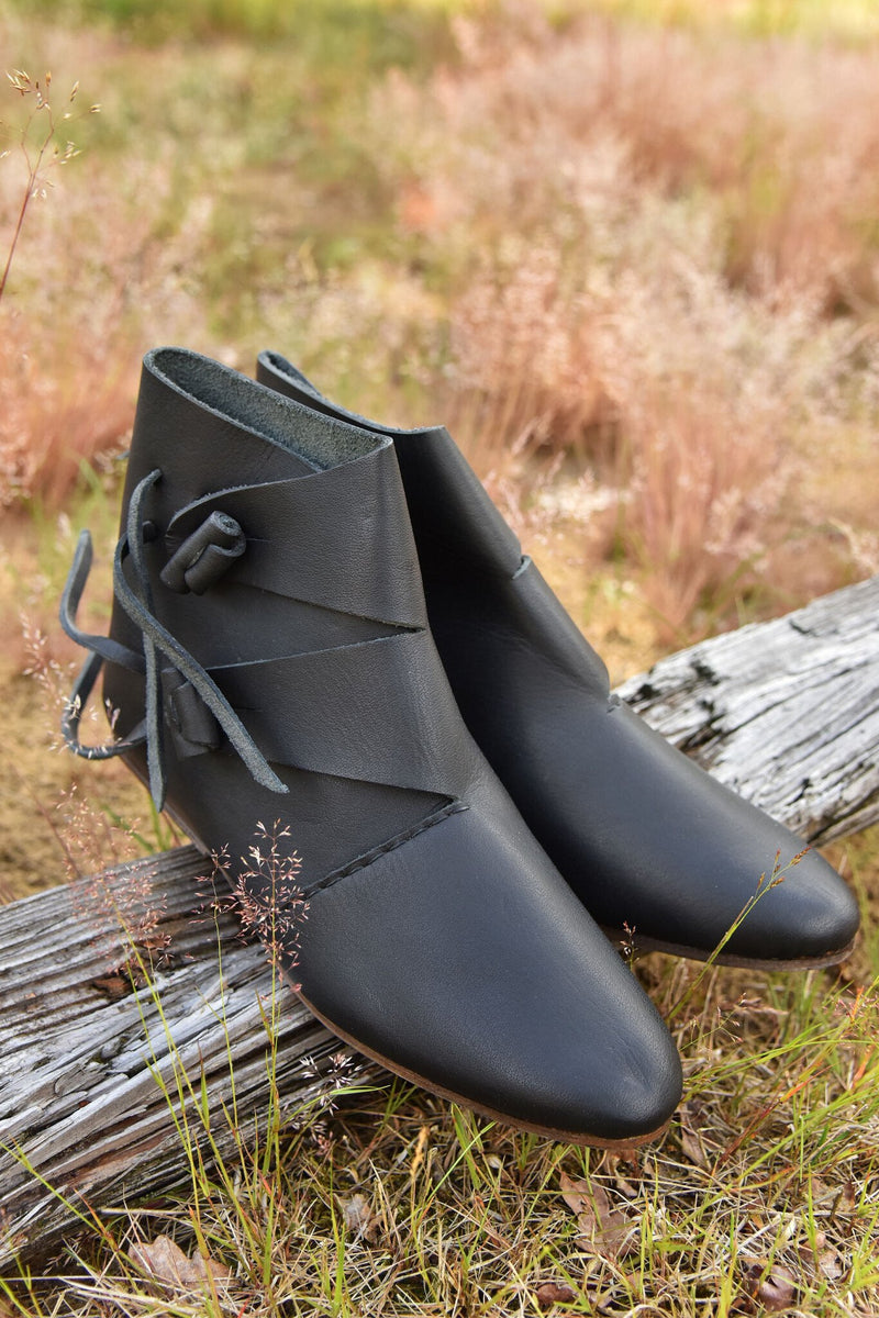 Vikingesko Jorvik med søm, sort