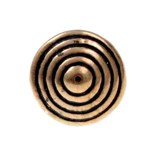 15th century bronze button with grooves, set of 5