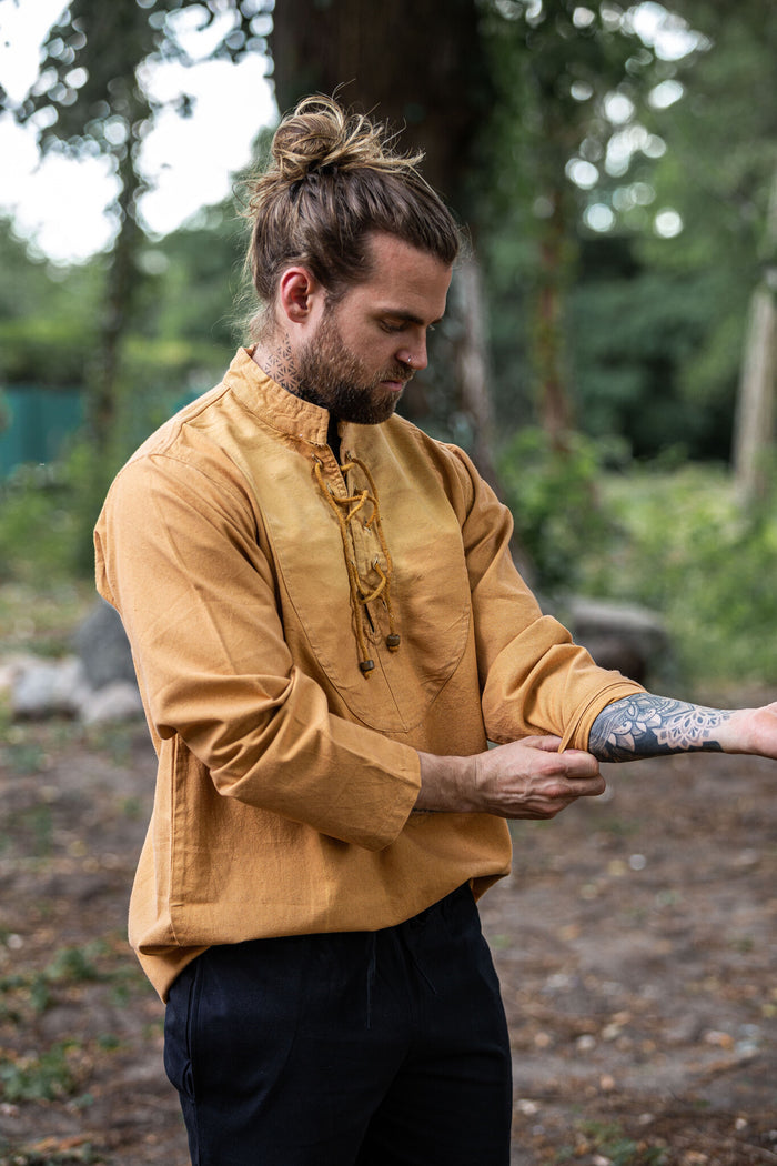 Hand-woven shirt, honey