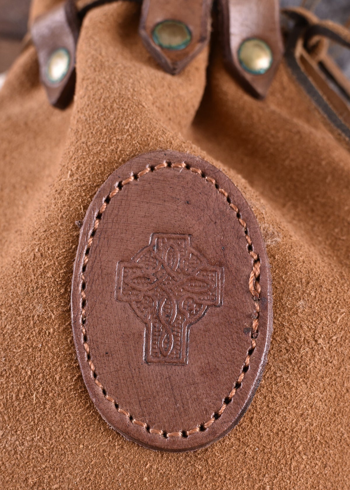 Celtic leather pouch