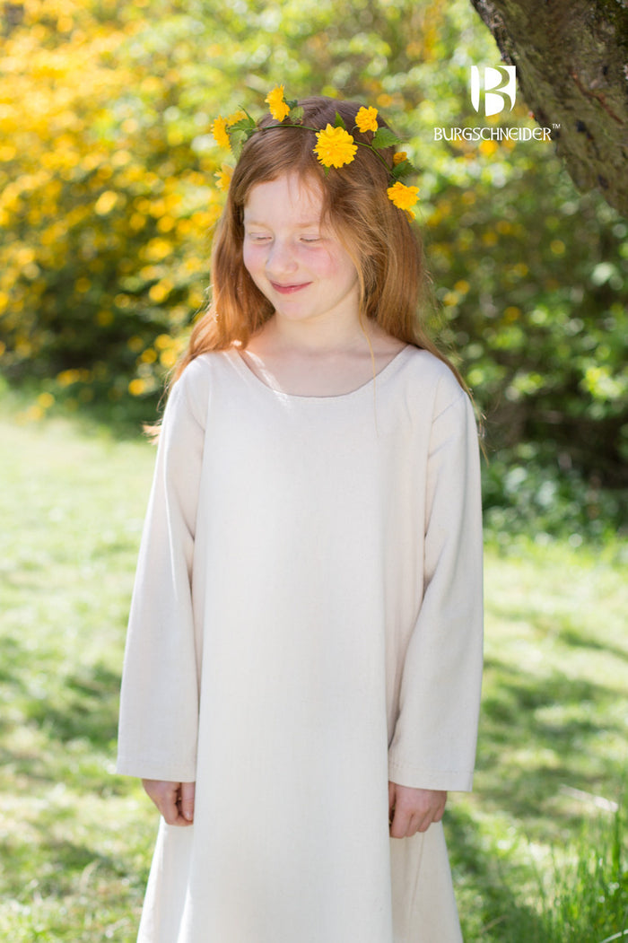 Medieval dress Ylvi, natural
