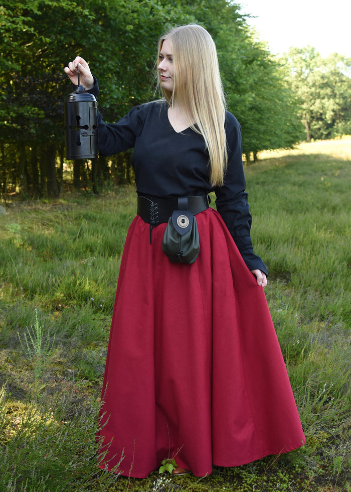 Medieval blouse Aubrey, black