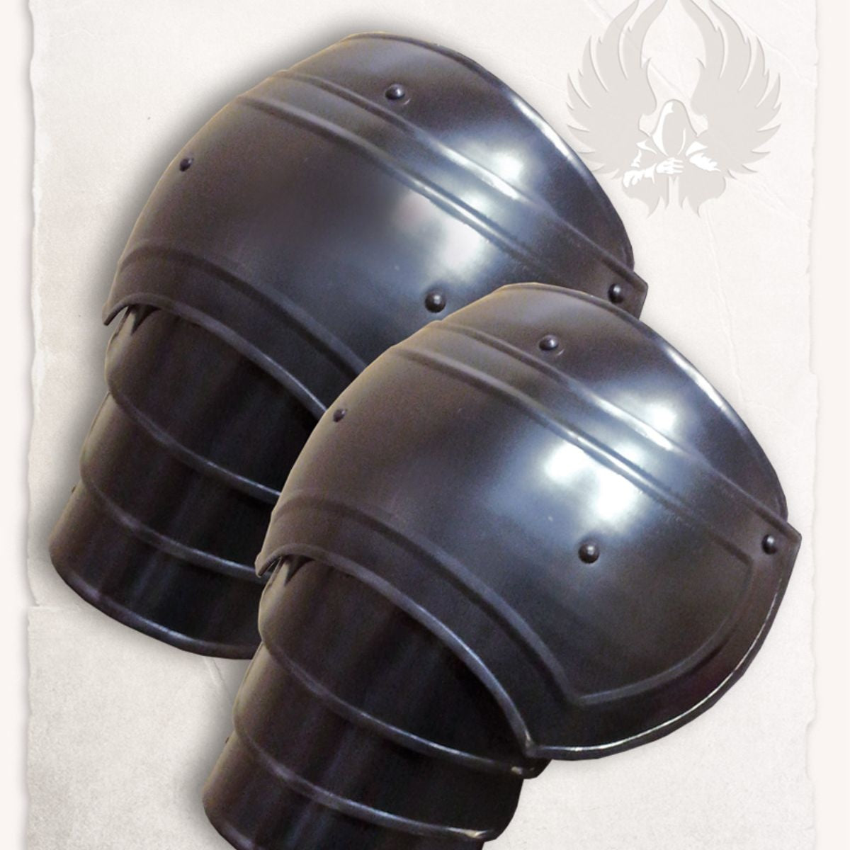Pauldron Adam L, blackened, 1.2 mm