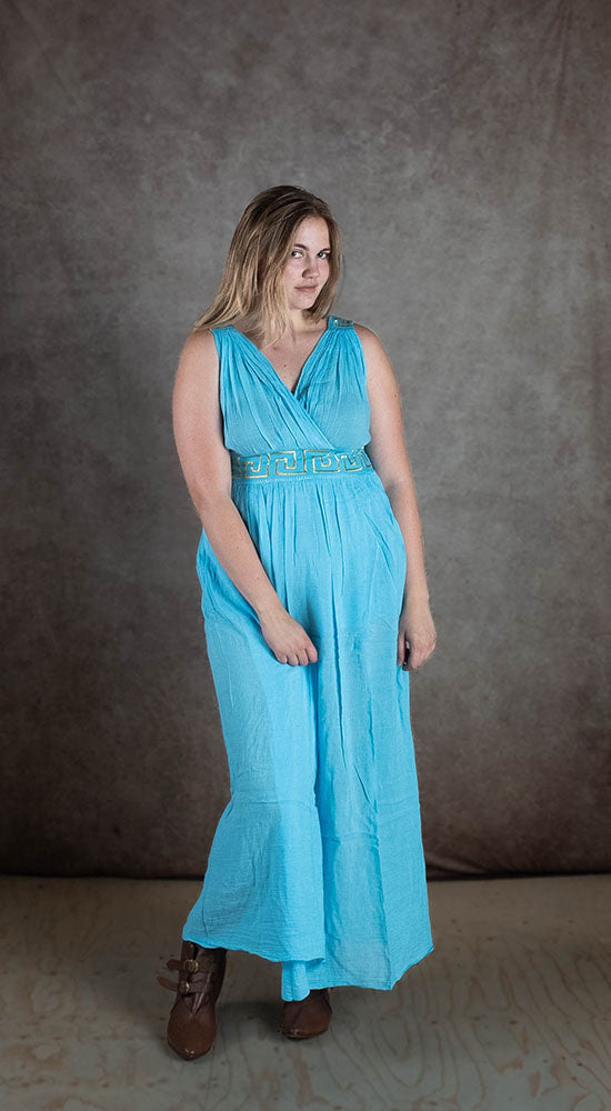 Goddess dress Penelope, turquoise