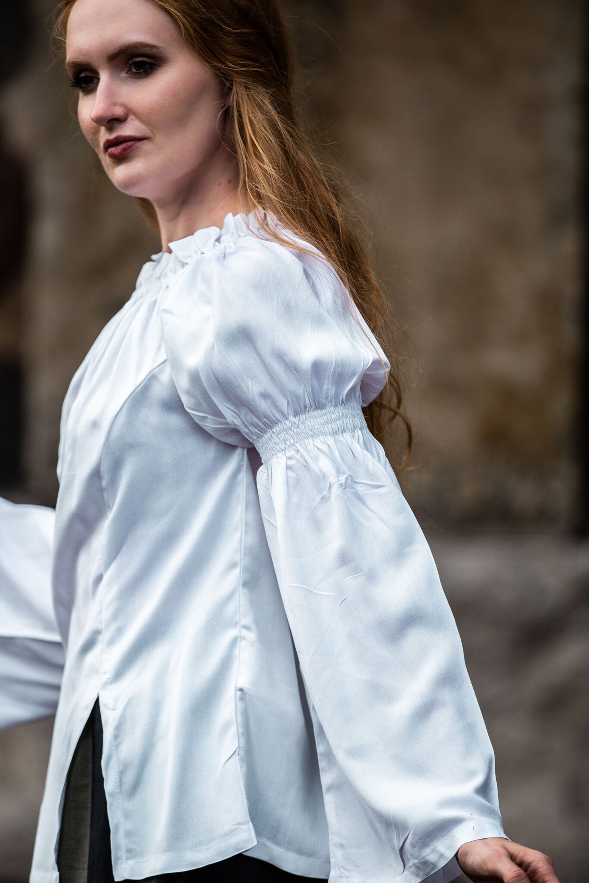 Baroque blouse, white